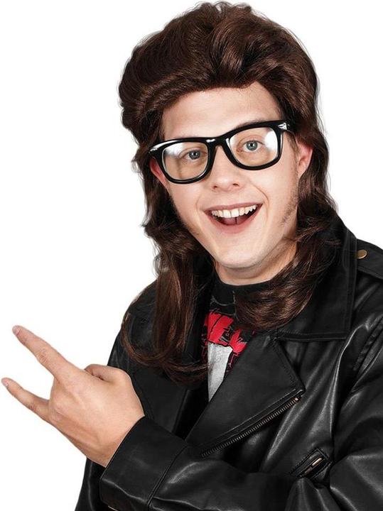 Actual product image Maskworld Rocker Vokuhila Perücke - Kostüm Faschingsperücke