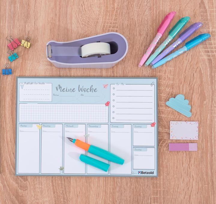 Image du produit Betzold Bloc-notes détachable pour le planning hebdomadaire, DIN A4, 60 pages (A4, Non contraignant, Allemand)