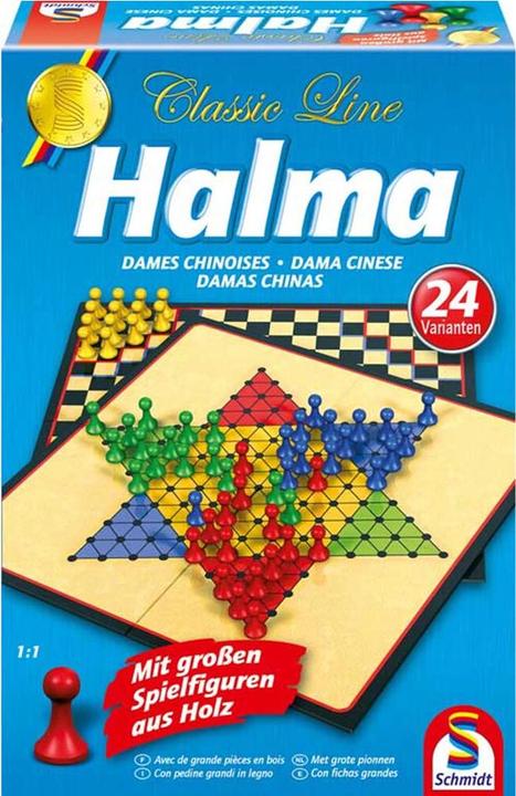 Actual product image Schmidt Spiele Halma (German, French, Italian)