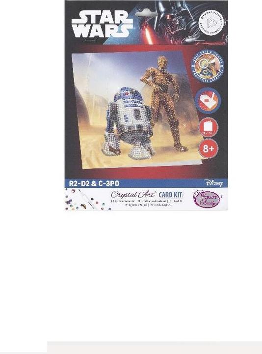 Produktbild Craft Buddy R2-D2 & C-3PO, Karte 18x18cm Crystal Art