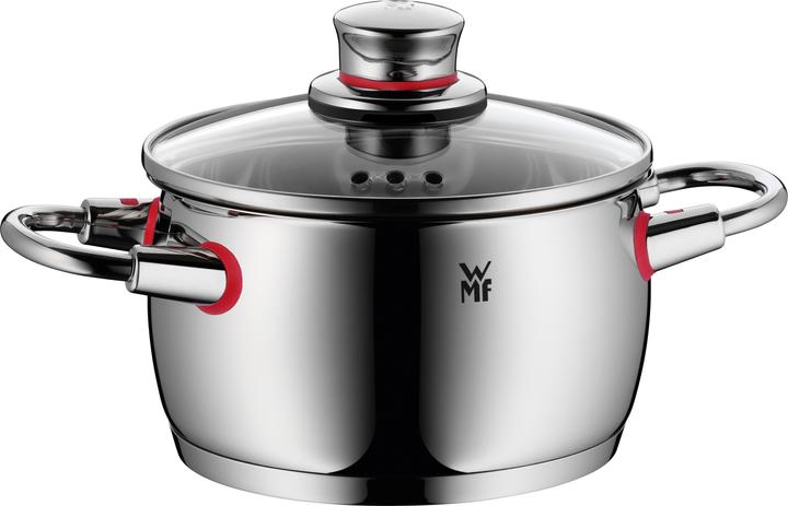 Produktbild WMF Topfset Induktion Kochtopfset 4tlg Glasdeckel QualityOne Edelstahl (16 cm, Pfannenset + Topfset, Edelstahl)