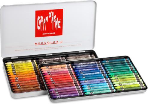 Actual product image Caran d'Ache Neocolor II Aquarelle Metallschachtel (Multicolor, 84 x)
