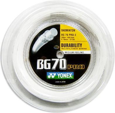 Produktbild Yonex BG-70Pro / 200m-Rolle, weiss, 0.70mm