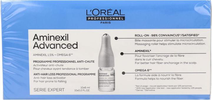 Nährwerte und Zutaten L'Oréal Paris L'Oreal Professionnel Serie Expert Aminexil Advanced Ampoules Against Hair Loss 10X6Ml