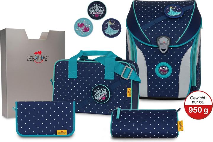Produktbild Derdiedas ErgoFlex Max Schulrucksack Set Star Princess (22 l)