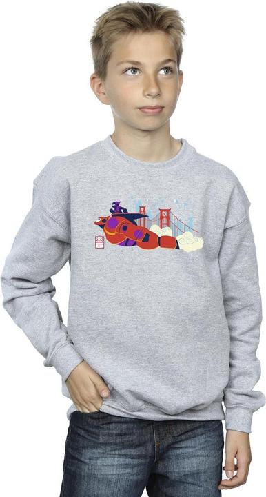 Actual product image Disney Boys Big Hero 6 Baymax Hiro Bridge Sweatshirt (152, 158)