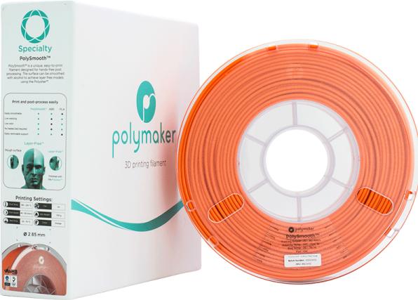Image du produit Polymaker PolySmooth - Orange - 1.75mm (PVB, 1.75 mm, 750 g, Orange)