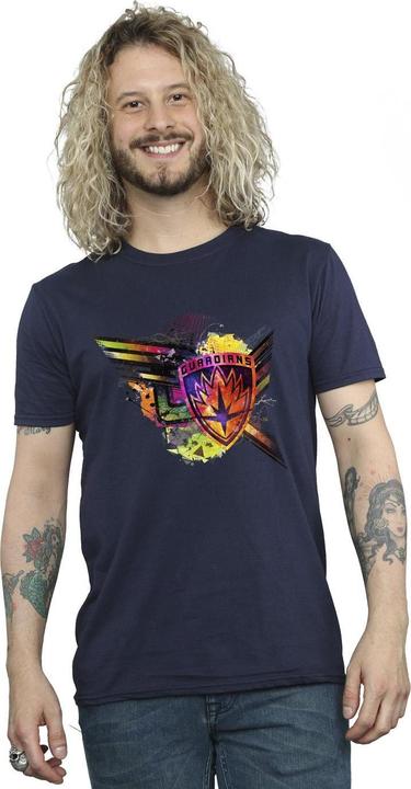 Image du produit - T-shirt GUARDIANS OF THE GALAXY ABSTRACT SHIELD CHEST - Homme (3XL)