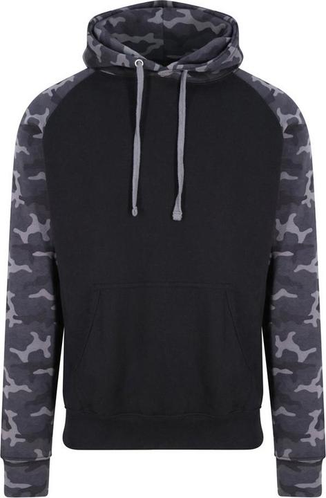 Actual product image Awdis - Sweat de baseball à capuche bicolore - Homme (S)