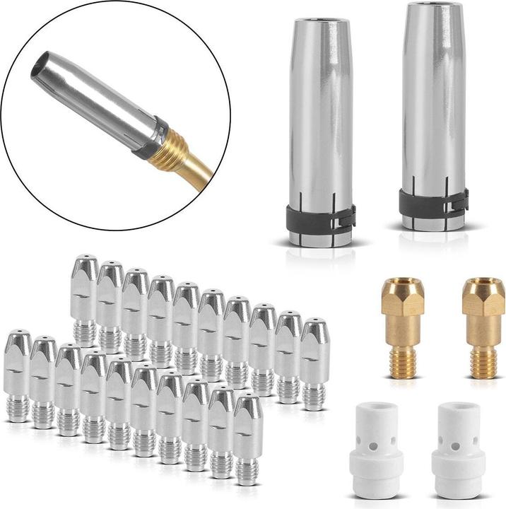 Image du produit Stahlwerk MIG MAG pièces d'usure 26 pcs AK36 MB36 accessoires torche de soudage