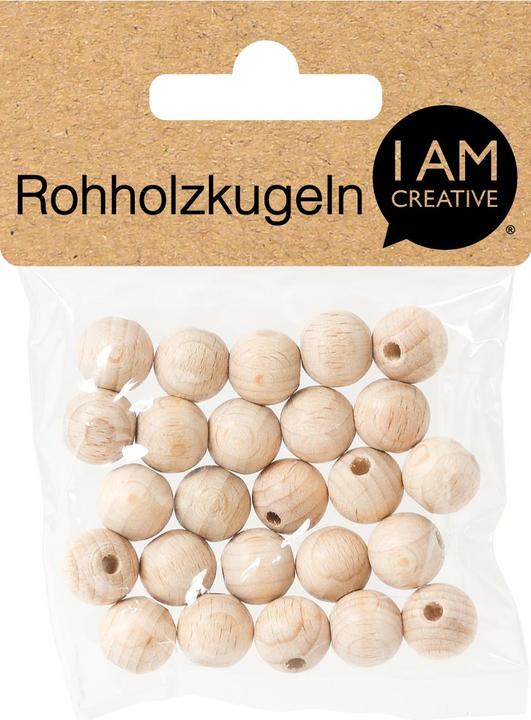 Immagine prodotto I Am Creative Palle di legno grezzo