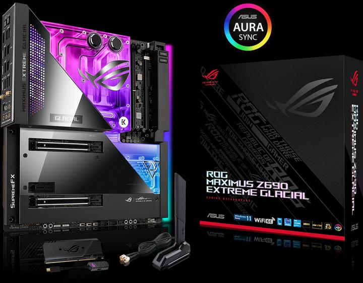 Image du produit ASUS ROG Maximus Z690 Extreme Glacial (LGA 1700, Intel Z690 (DDR5), E-ATX)