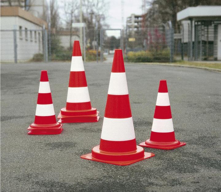 Actual product image Dönges Traffic cone partially reflective, 300 mm