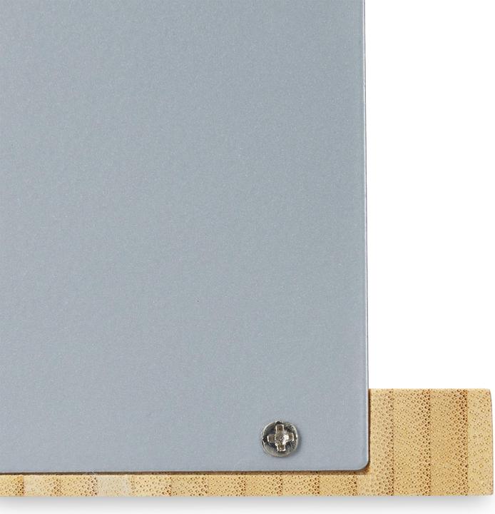 Actual product image Relaxdays Bamboo Bookend Set of 2 (11.5 x 12.5 x 17 cm)