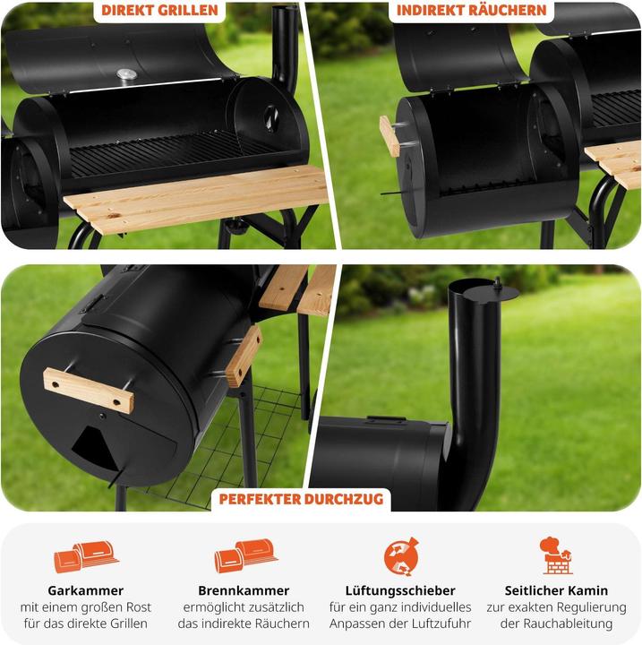 Image du produit tectake Barbecue Smoker Américain (58 cm)