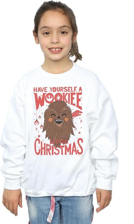 Actual product image Star Wars Girls Wookiee Little Christmas Sweatshirt (116)
