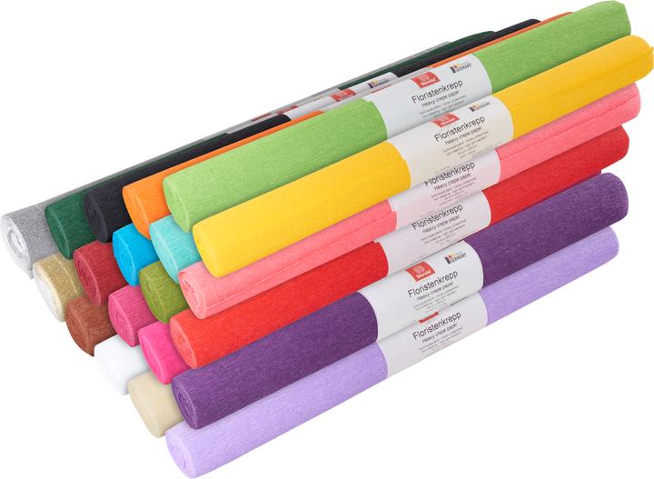 Immagine prodotto Werola Carta crespa per fioristi, 50 x 250 cm, 128 g/m², resistente ai colori (128 g/m², 1 x)