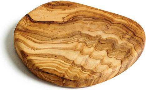 Actual product image Bekos Handmade olive wood coasters set of 4 (4 x, Glass coaster)