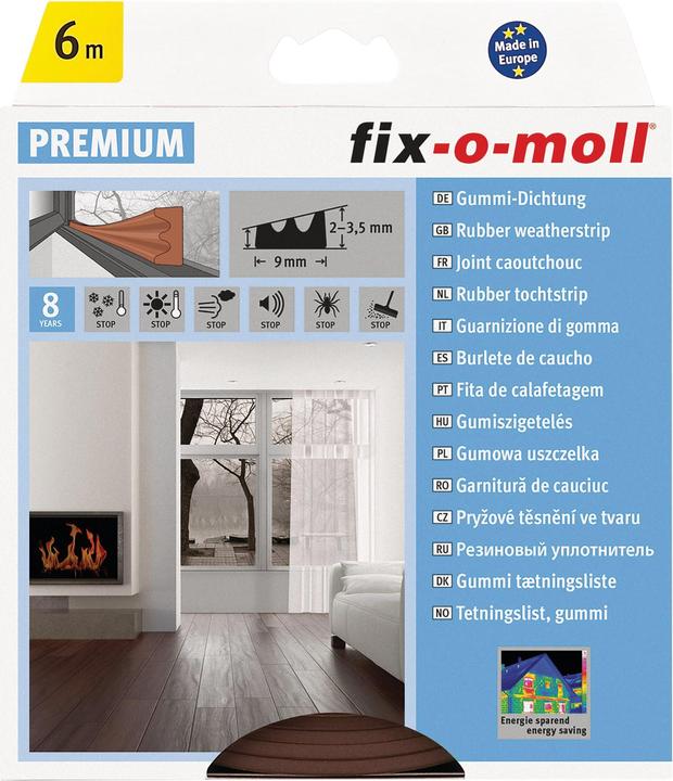 Actual product image Fix-o-moll E-profile rubber seal
