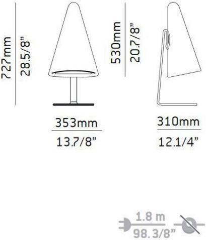 Actual product image Estiluz Floor light NAN White (E27, IP65)