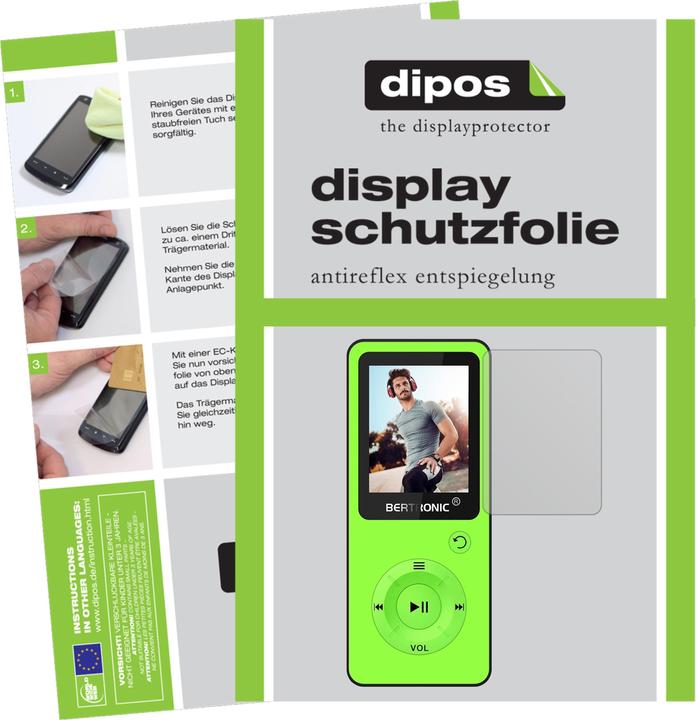Produktbild Dipos Displayschutzfolie Antireflex (Displayschutz, Bertronic BC09 Royal MP3-Player)