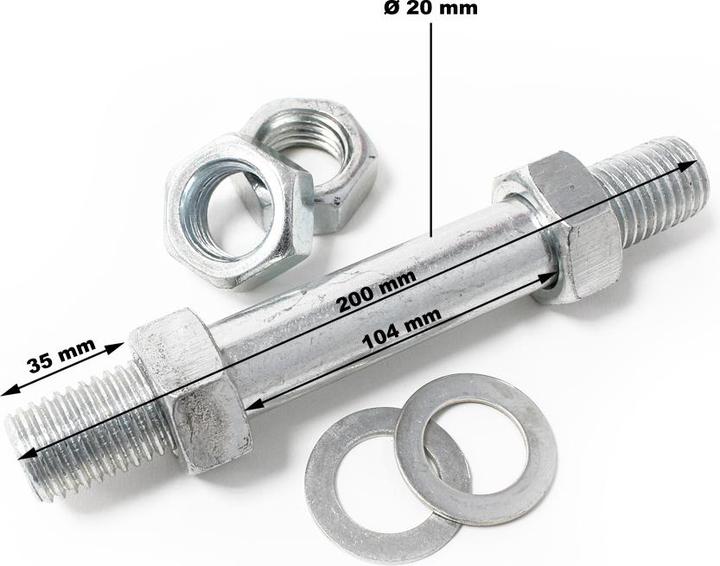 Produktbild Wiltec Schubkarren PU Rad 3.50-8 Vollgummi Polyurethan Reifen pannensicher