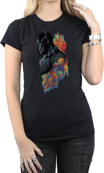 Immagine prodotto Maglietta in cotone con profilo Pantera Nera Donna/Ladies (M)