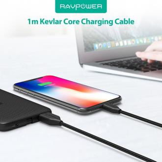 Immagine prodotto RAVPower USB - Micro-USB-Kabel RP-CB016 - 0,9 m, weiss (0.90 m)