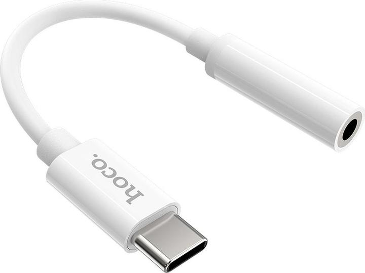 Produktbild Hoco - Audio Cable Adapter (LS30) - Type-C to Jack 3.5mm - White (0.15 m, 3.5mm Klinke (AUX))