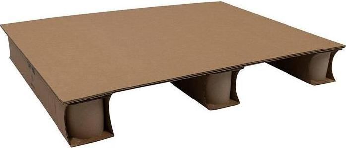 Actual product image Transpak Corrugated cardboard pallet dimensions 800x600mm 1 entry opening corrugated cardboard brown (6 Piece)