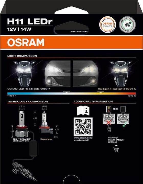 Produktbild Osram Smart ECE mit Night Breaker (H11)