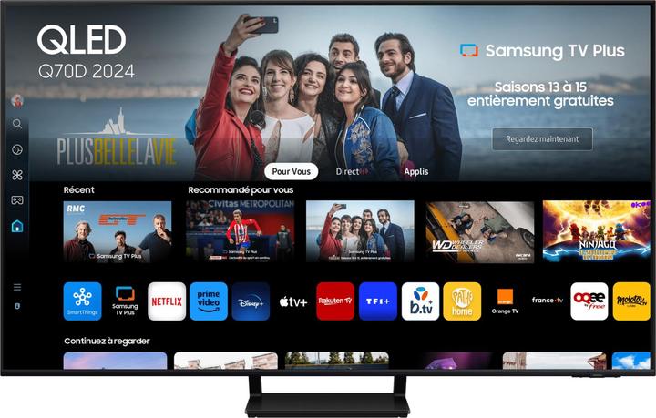 Image du produit Samsung TV QLED 65" Q70D 2024, 4K, Smart TV (65", Q70D, QLED, 4K, 2024)