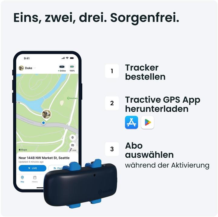 Productafbeelding Tractive Dog 4 GPS Tracker voor honden (Kat, Hond, Loop)