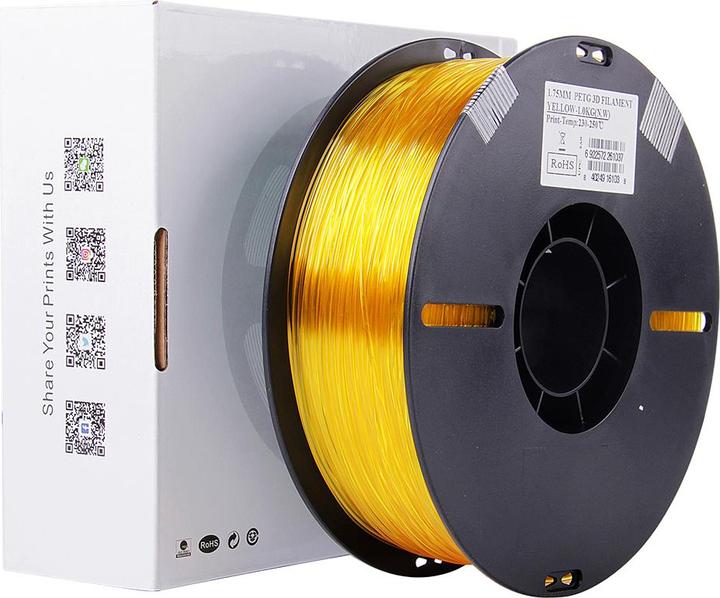 Image du produit eSUN PETG 1,75mm Yellow 1kg Filament 3D (PETG, 1.75 mm, 1000 g, Jaune)