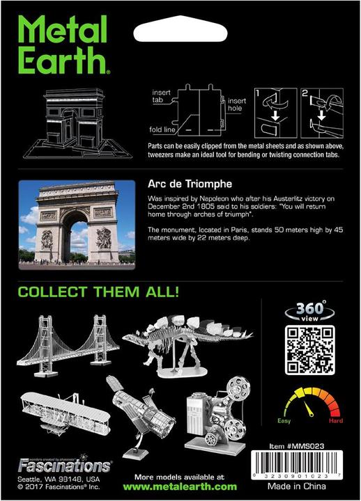 Immagine prodotto Metal Earth Arc de Triomphe