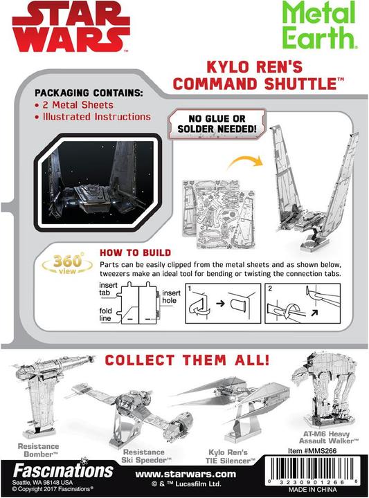Image du produit Metal Earth Navette de commande de Kylo Ren
