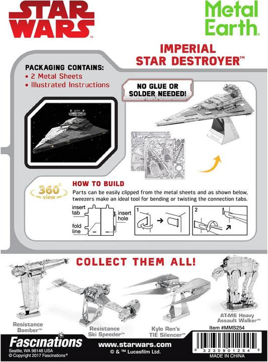 Actual product image Metal Earth Imperial Star Destroyer