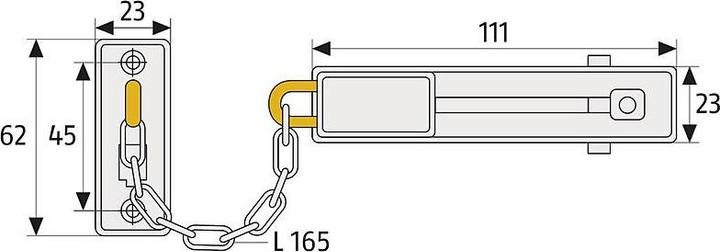 Actual product image Abus SK66 W B/DFNLI