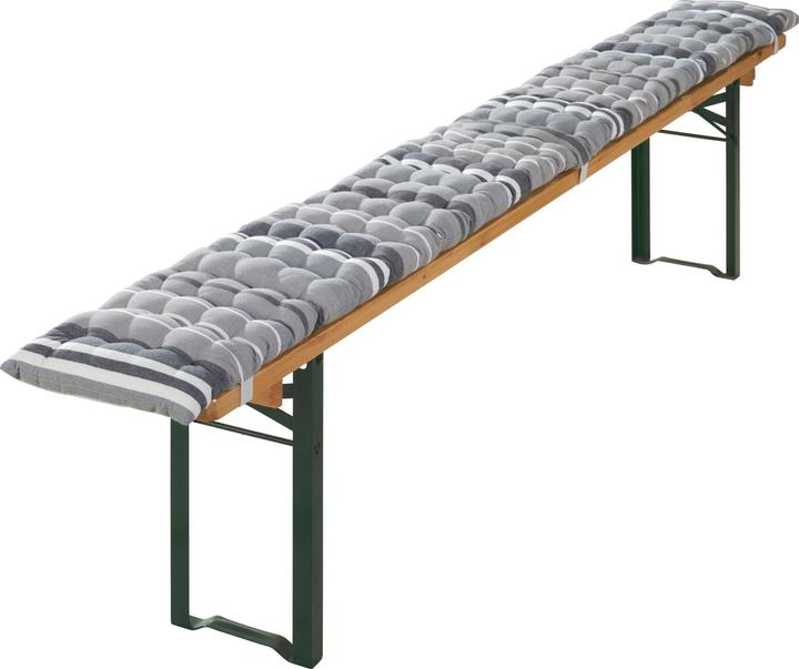 Produktbild Redbest Bierbank-Auflagen und Tischdecke "Streifen" 3-tlg. (110 x 260 cm)