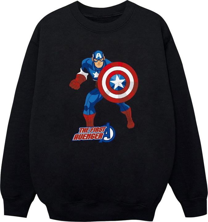 Captain America The First Avenger Sweatshirt Mädchen (140, 146)