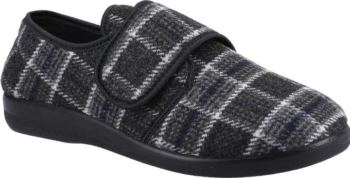 Actual product image GBS Med Mens Gerald Classic Checked Slippers (47)