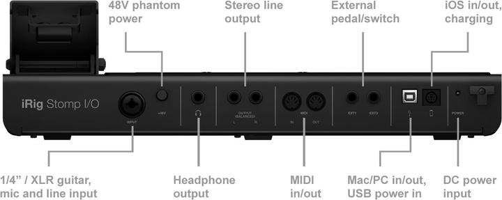 Image du produit IK Multimedia iRig Stomp I/O (Lightning, USB)
