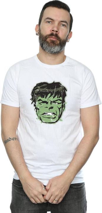 Image du produit - T-shirt INCREDIBLE HULK DISTRESSED FACE - Homme (M)