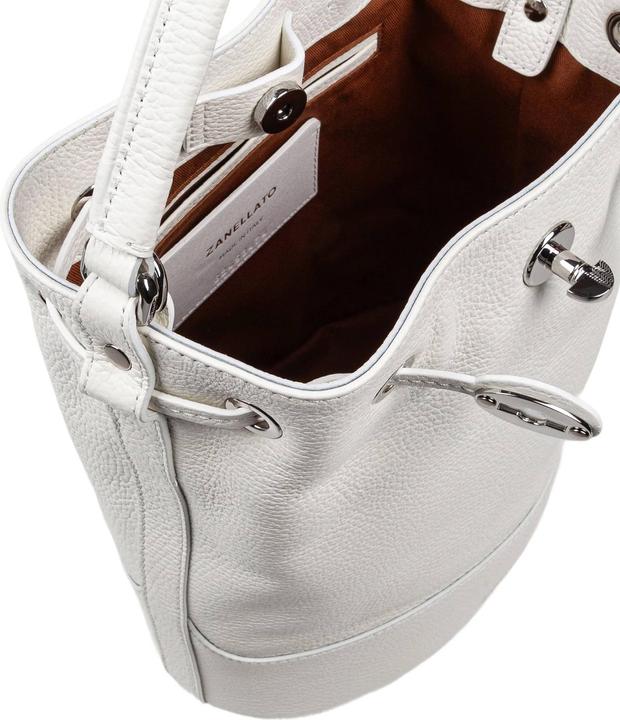 Actual product image Zanellato monda daily day s bucket bag in milk color leather