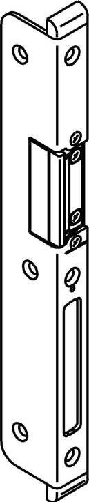 GU GU-Secury angled striking plate, adjustable left, rebate 11/18, galvanised silver-coloured (1 pcs.)