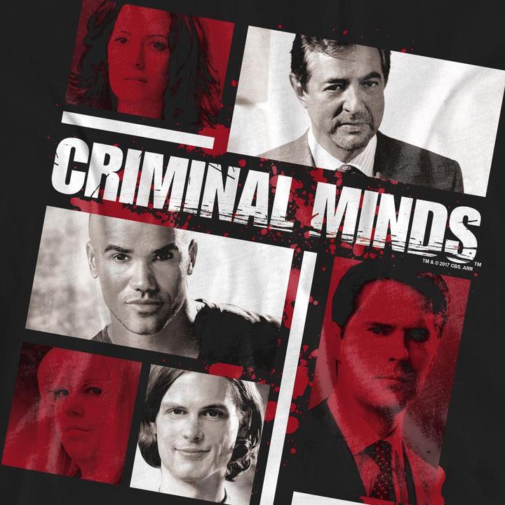 Actual product image Criminal Minds Unisex Adult Character Boxes T-Shirt (M)