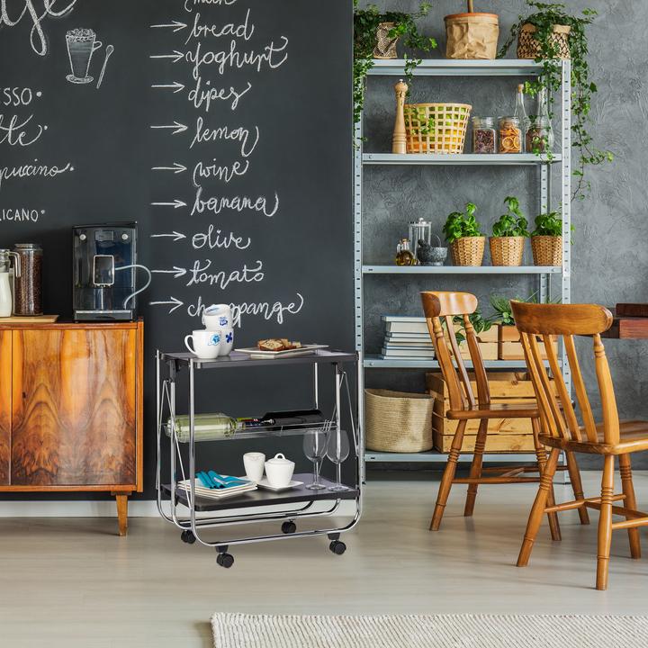 Immagine prodotto Relaxdays Carrello portavivande pieghevole