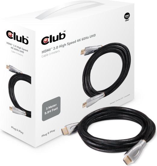 Image du produit Club 3D HDMI (Typ A) – HDMI (Typ A) (3 m, HDMI)