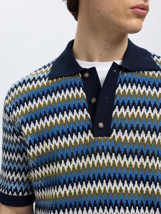 Produktbild Selected Homme Kurzärmeliges Polohemd aus Strick (XL)