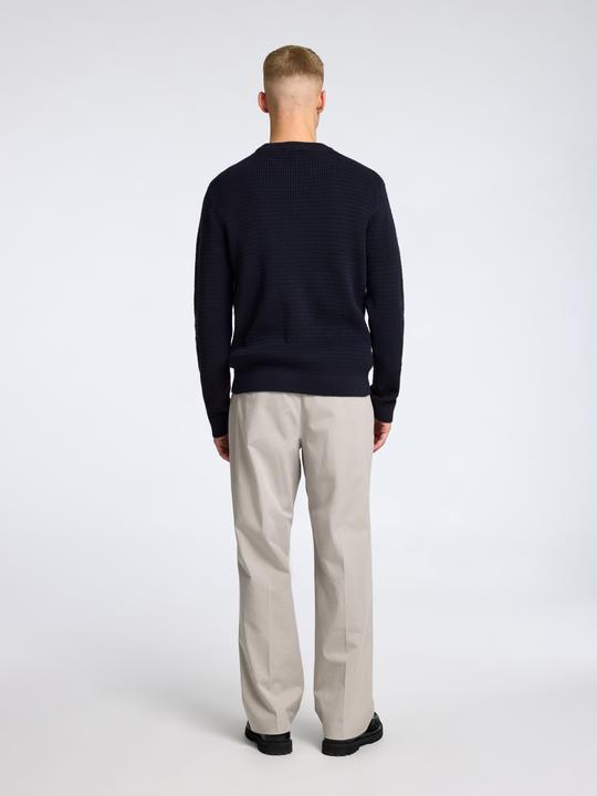 Actual product image Selected Homme Slhtheo Ls Knit Structure Crew Neck (L)